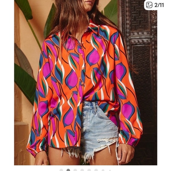 BUCKETLIST printed blouse - Picture 5 of 7